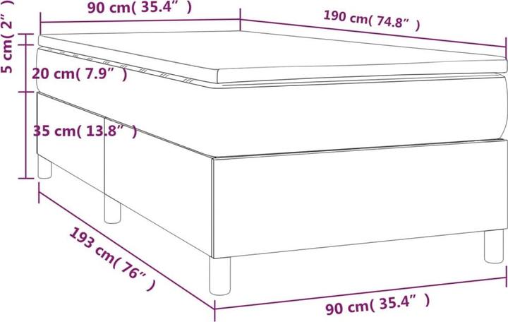 Image du produit VidaXL Nunziatina (90 x 190 cm, 90 x 190 cm)