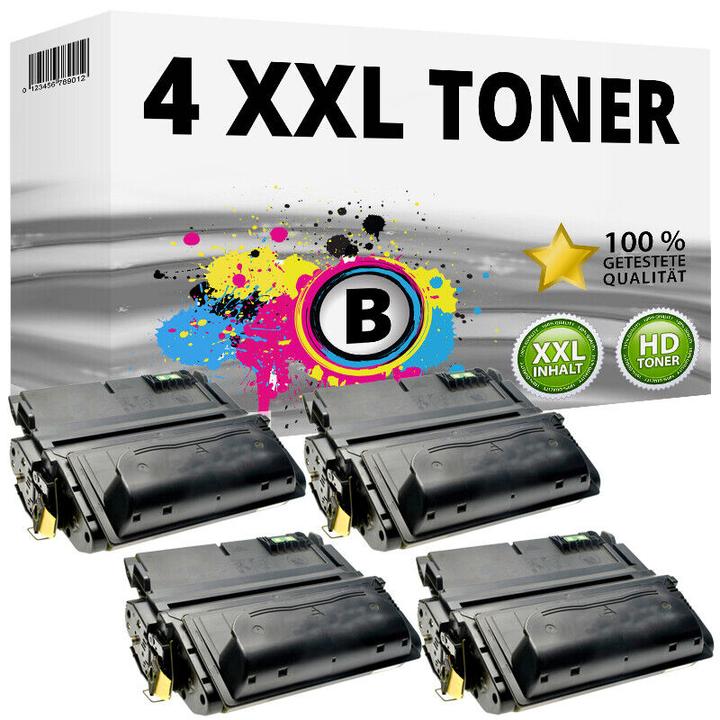 Produktbild Druckfuxx 4x XXL TONER für HP LaserJet 4350DTN 4350DTNSL 4350N 4350TN SET 42X Q5