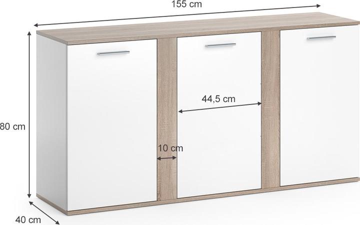 Produktbild Vicco Novelli (155 x 40 x 80 cm)