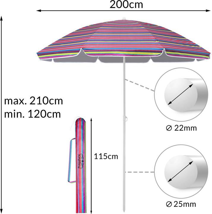 Actual product image Kingsleeve Parasol (2 m)