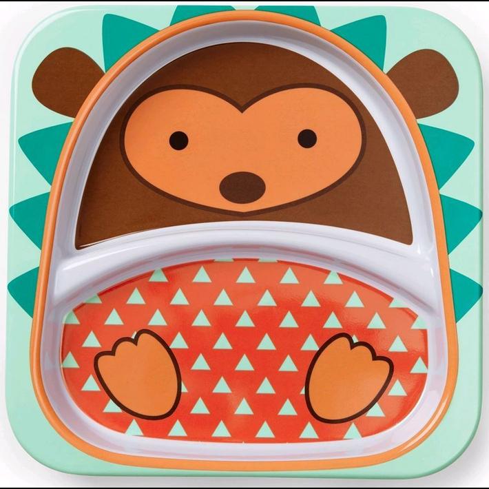 Actual product image Skiphop Zoo Plate Hedgehog
