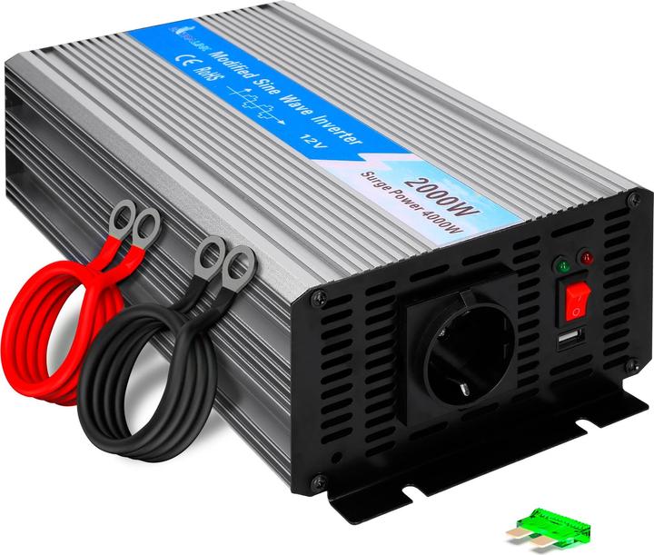 Extralink VOLTAGE CONVERTER 12V - 230V, 2000W, MODIFIED SINUS OPIM-2000W
