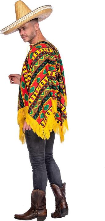 Actual product image Metamorph Sierra Poncho - buntes Faschings Karnevals Kostüm (54)