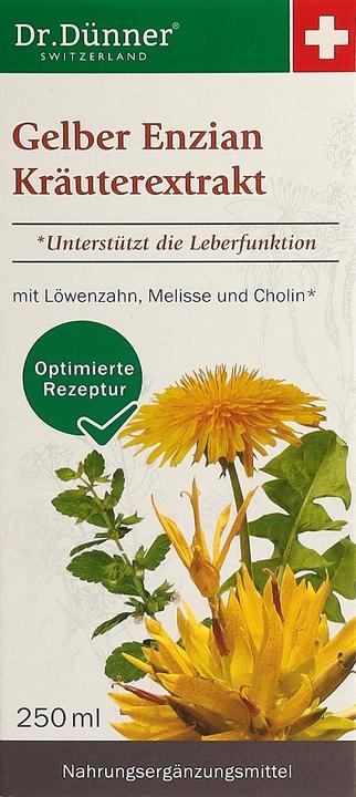 Produktbild Dr. Dünner Dünner Gelber Enzian Kräuterextrakt Fl 250 ml (1 Stück, Flüssigkeit, 470 g)