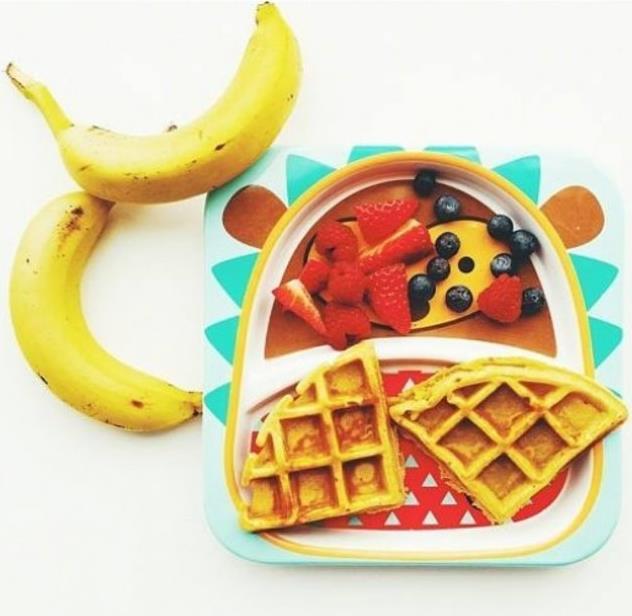 Actual product image Skiphop Zoo Plate Hedgehog