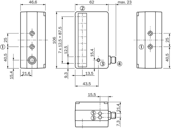 Immagine prodotto Sick WLG12-P537 Griglie luminose di automazione di commutazione, WLG12P537
