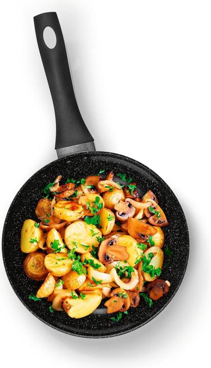 Actual product image Bratmaxx Bratpfanne Aluminium Pfannen Set 3 Stück 20 cm/24 (28 cm, Frying pan, Aluminium)