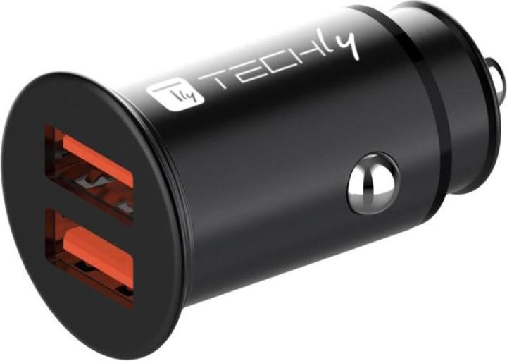 Produktbild Techly Mini Car Charger 2 Ports USB-A