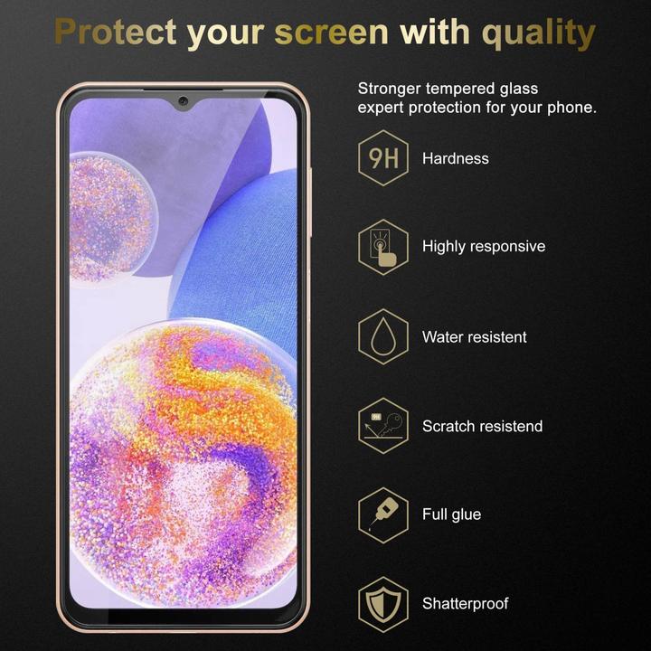 Produktbild Cadorabo Tempered Schutzglas für Samsung Galaxy A23 4G / 5G (1 Stück, Samsung Galaxy A23 5G, Samsung Galaxy A23)