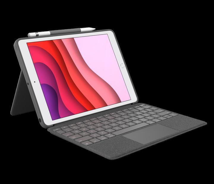 Image du produit Logitech Combo Touch (CH, iPad 2019 (7e gène), iPad 2020 (8. Gen), iPad 2021 (9e génération))
