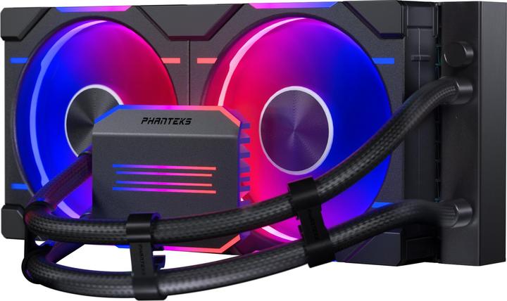 Actual product image Phanteks Glacier One 240D30 DRGB AIO Water Cooling - black