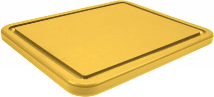 Actual product image Polypres Cutting board GN 2/1 65x53cm h: 3cm yellow, with juice groove
