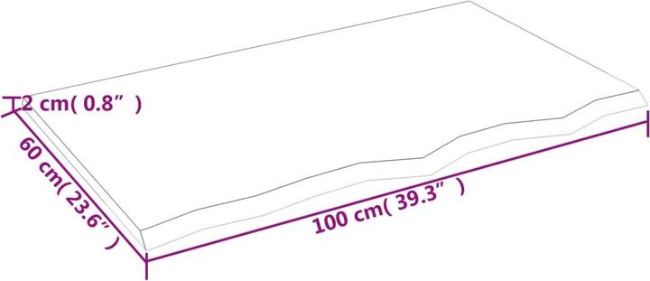 Actual product image VidaXL Emerald (100 x 60 x 2 cm)