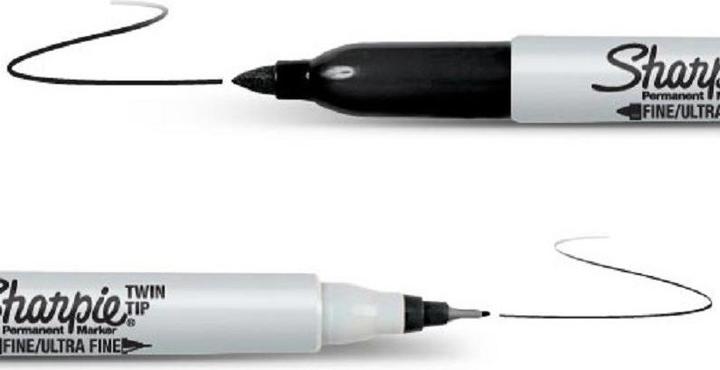 Actual product image Sharpie twin tip (Black, 1 mm, 1 x)