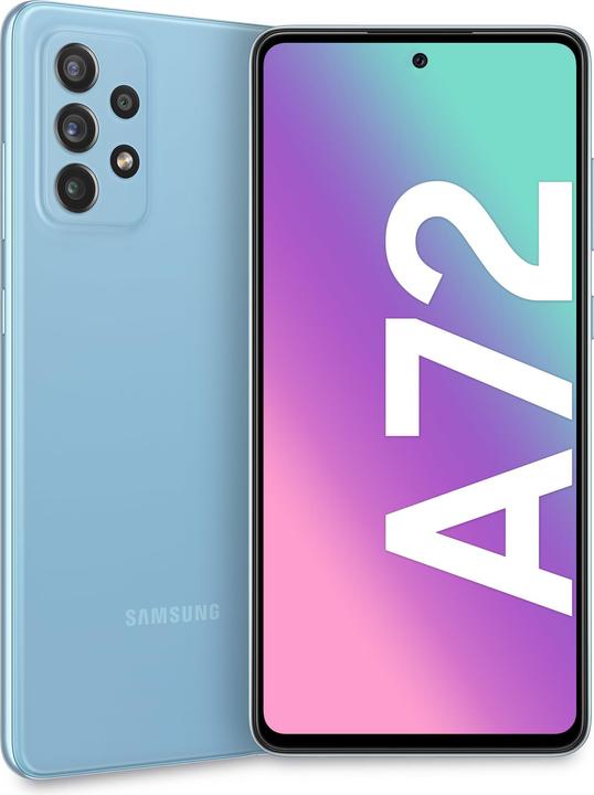 Image du produit Samsung Galaxy A72 UE (128 Go, Bleu, 6.70", Double SIM hybride, 64 Mpx, 4G)