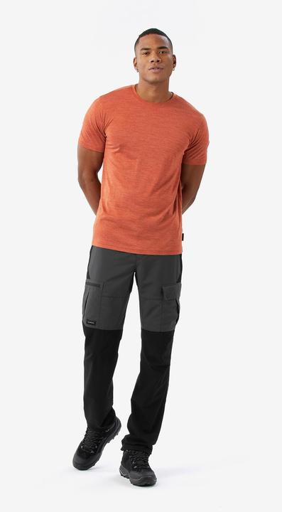 Actual product image Forclaz Merinoshirt Herren kurzarm - Merino Fresh braun (S)