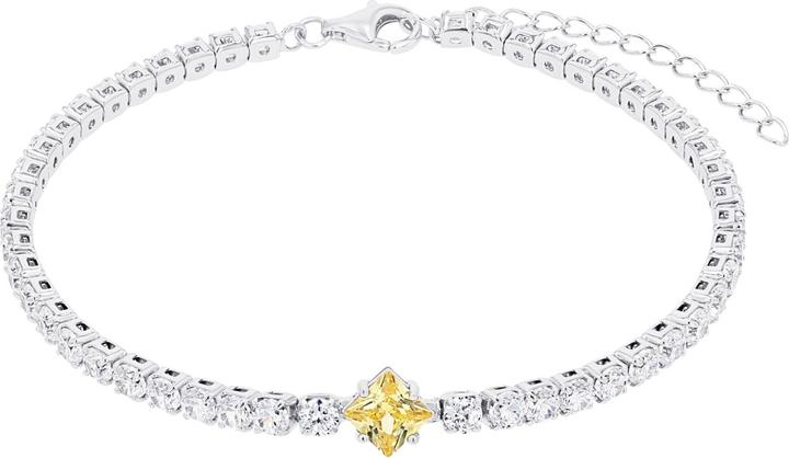 Image du produit Amor Bracelet pour femme, argent sterling 925, zirconium synth. (21 cm, Argent 925)