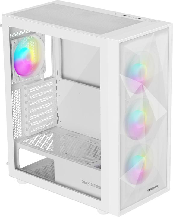 Actual product image Genesis Obudowa Diaxid 605 ARGB biała (NPC-2173) (mATX, ATX, Mini-ATX)