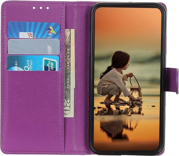 Actual product image MU Classic Litchi Leather Bookcover Series (Nokia C21)