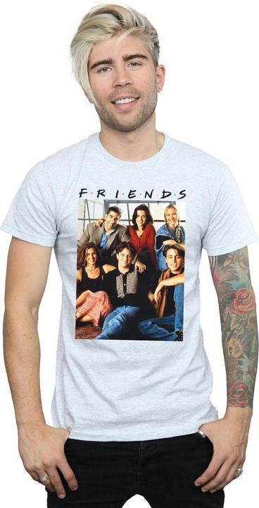 Actual product image Friends Mens Group Photo Window T-Shirt (XXL)