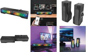 Actual product image LogiLink Mobile Soundbar with Party Light, 2-in-1 Gaming Sound System (6 W, 2.0 Channel)