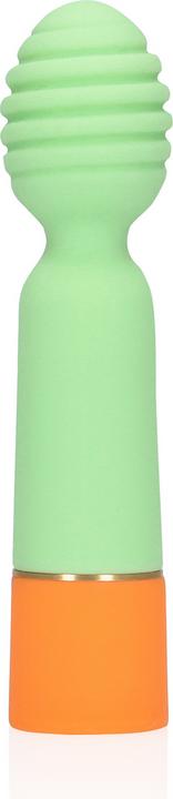 Produktbild Loveline Ribbed Mini Vibrator with USB Charger - Spring Sage