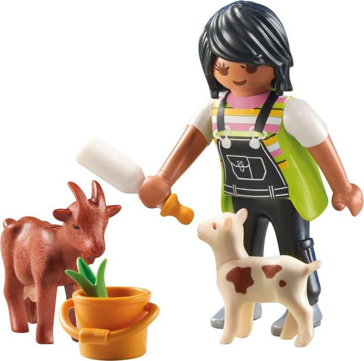 Image du produit Playmobil 71759 Femme avec chèvres (71759, Playmobil Special Plus)