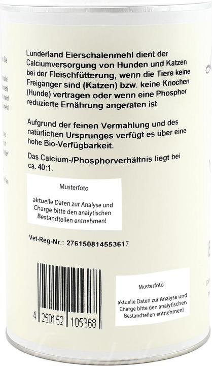 Image du produit Lunderland Poudre de coquille d'oeuf biologique Aliment complémentaire (Senior, Adulte, Junior, 1 pcs, 150 g)