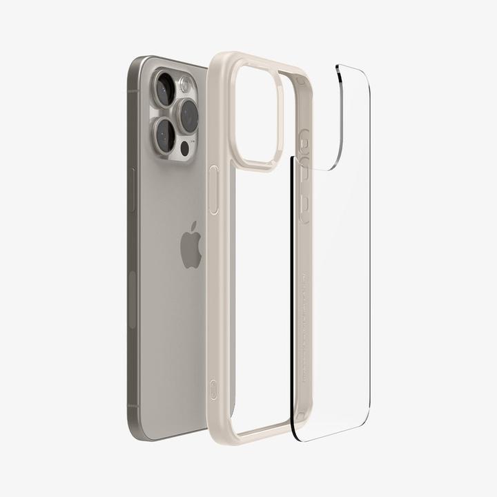 Produktbild Spigen Ultra Hybrid-Hülle für iPhone 15 Pro – natürliches Titan (Apple iPhone 15 Pro)