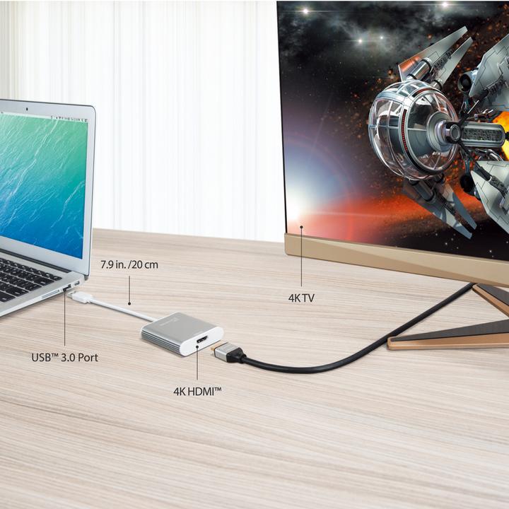 Actual product image j5Create USB 3.0 to (USB, 7.60 cm)