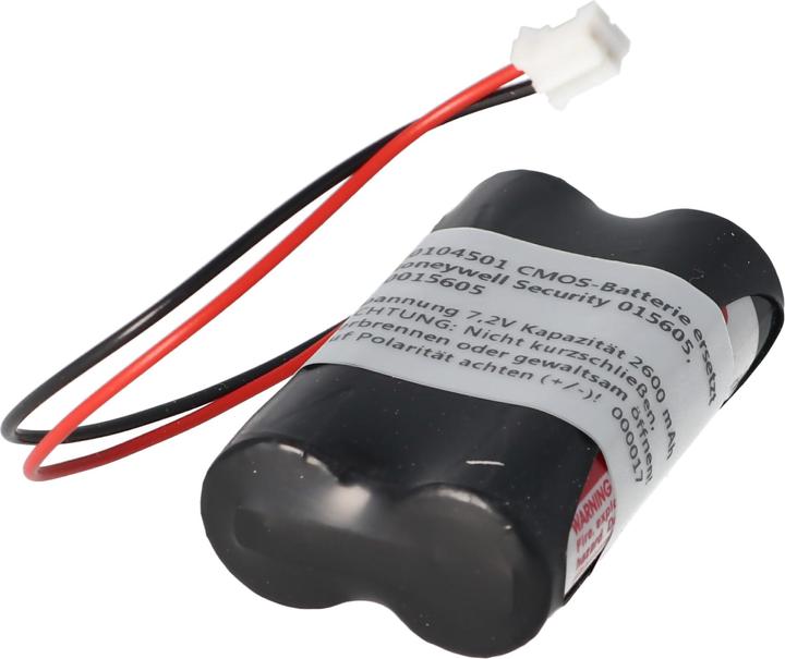 Actual product image AccuCell Memory battery 7.2V replaces Honeywell Security 015605, 50015605 2600mAh (1 pcs., Device specific, 2600 mAh)