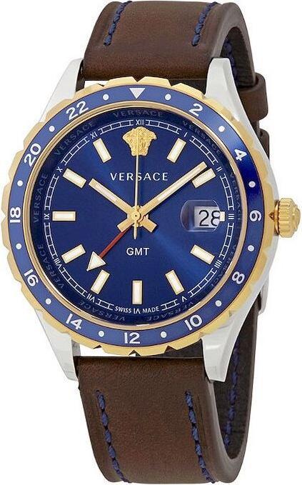 Produktbild Versace V11080017 Hellenyium GMT heren horloge (Swiss Made, 42 mm)