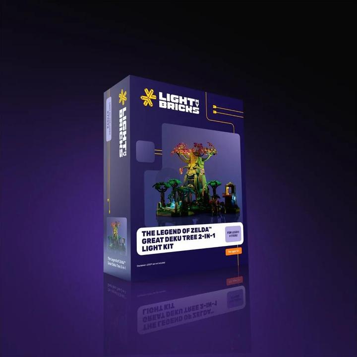 Actual product image Light my bricks LMB 2.0 LED Light Set for LEGO 77092 The Legend of Zelda - Deku Tree 2-in-1