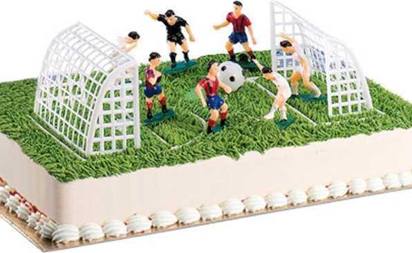 Actual product image Modecor 9 Piece Cake Decoration Set Football