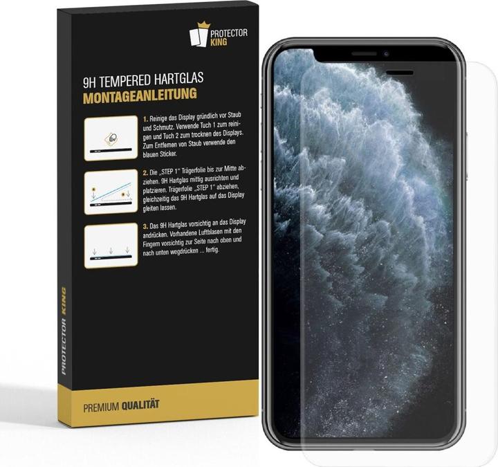 Produktbild Protectorking 6x 3D A++ echtes Tempered 9H Panzerhartglas KLAR (6 Stück, Apple iPhone 11)