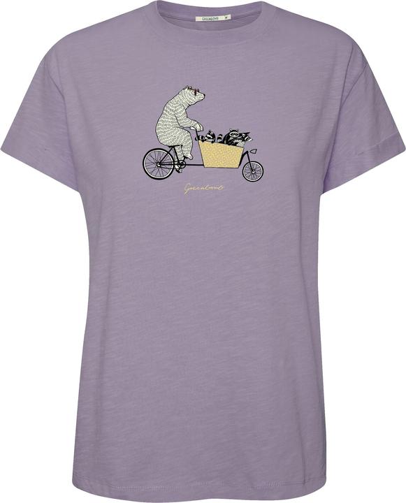 Greenbomb Women's Bike Cargo Raccoon Stop T-Shirt