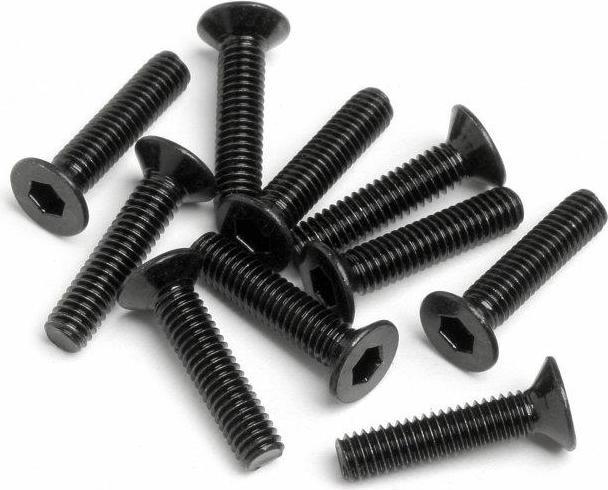 Image du produit HPI FLAT HEAD SCREW M2.5x12mm (HexSocket/10pcs) (10 Vis par pièce)