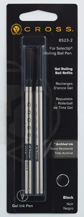Image du produit Cross Mine à rouler Gel 2ST noir (Mine de gel, Noir, 0.70 mm)