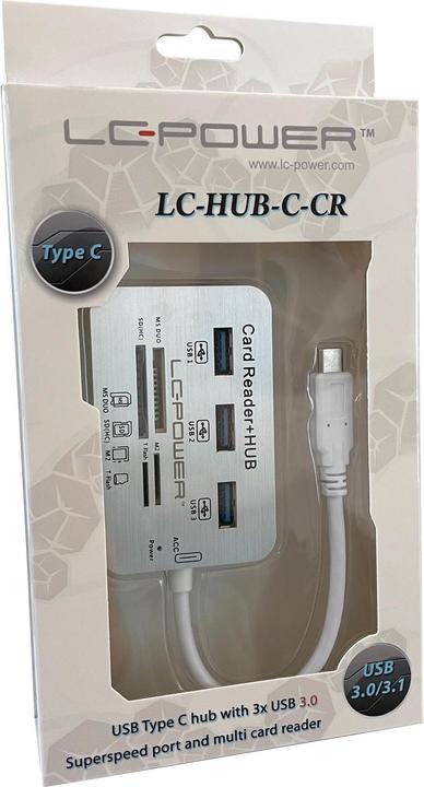 Produktbild LC-Power USB-Hub LC-HUB-C-CR (USB-C, 7 Ports)