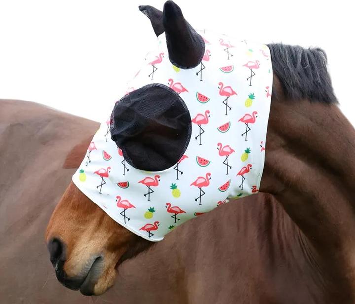 Produktbild Hy Pferde Fliegenmaske Flamingo Lycra
