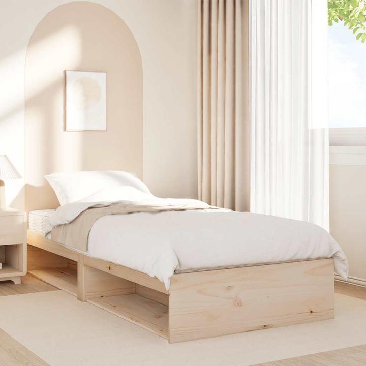 Image du produit VidaXL Lit de jour avec matelas 100x200 cm en pin massif Canapé-lit (100 x 200 cm)