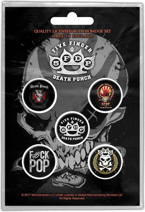 Produktbild Five Finger Death Punch LogoAnstecker (5erPack)