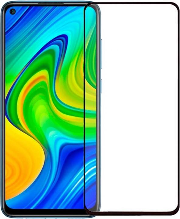 Produktbild Screenguard Xiaomi Redmi Note 9 Full Screen Panzerglas Schutzfolie 2.5D 9H (1 Stück, Xiaomi Redmi Note 9)