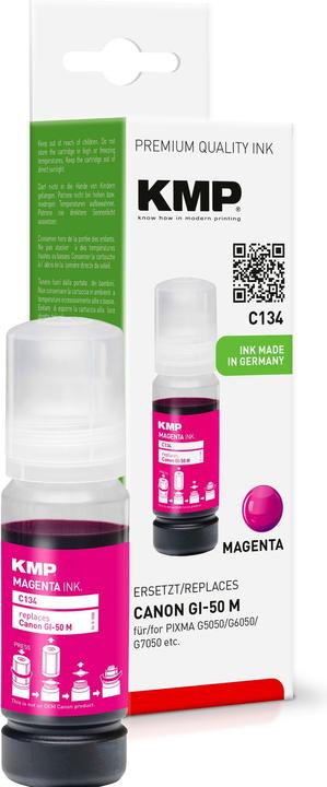 Actual product image KMP Refill ink replaces Canon GI-50 M, 3404C001 Compatible Magenta 1580,0006 (1580,0006) (M)