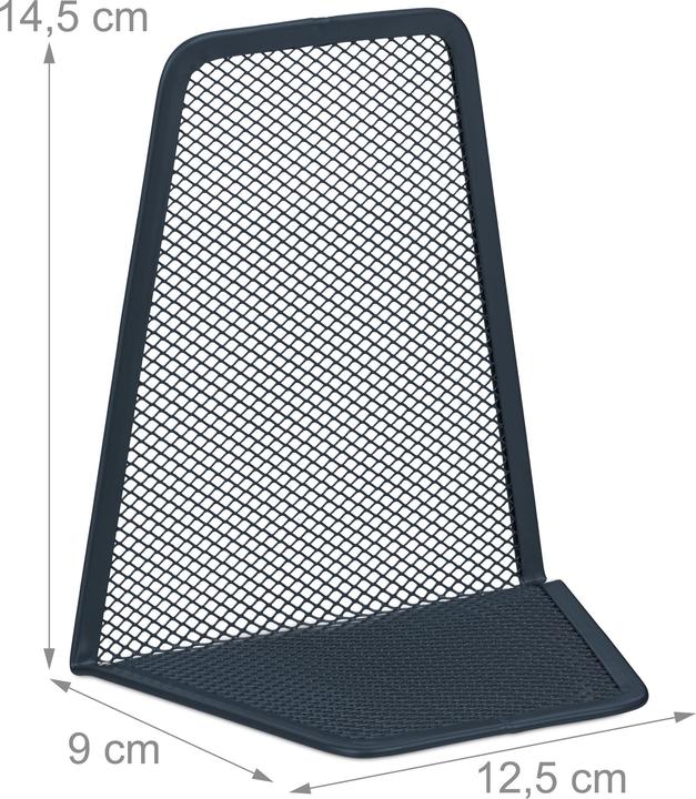 Actual product image Relaxdays 2x bookend (12.5 x 9 x 14 cm)