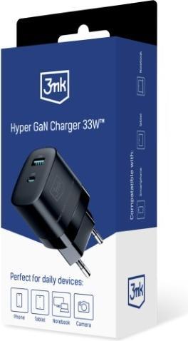 Immagine prodotto 3MK Caricatore Hyper GaN 33W ład. sieć. Nero (33 W)