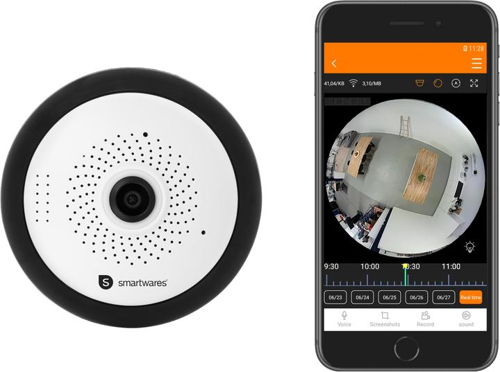 Produktbild Smartwares CIP-37363 360° IP-Kamera für den Innenbereich (1280 x 960 Pixels)