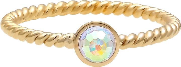Image du produit Elli Bague Solitaire Rainbow Cristaux 925 Argent (52, Argent 925)