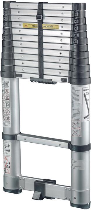 Actual product image technocraft Telescopic folding ladder (Single ladder, 374 cm)