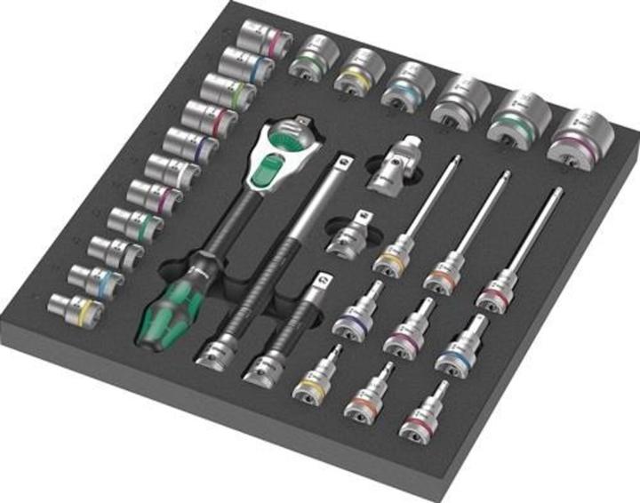 Wera 9722 Foam insert 8000 C Zyklop ratchet set 1